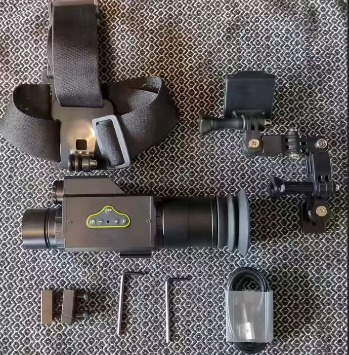 Hunting Thermal Imaging Scope - MV265 Pro：ヘッドマウント式単眼鏡望遠鏡カメラ。プロ仕様の熱画像暗視スコープで、狩猟やキャンプに最適。