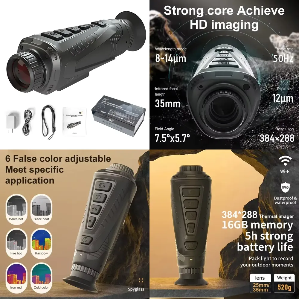 2026年式サーマルビジョン単眼鏡、狩猟用、384x288  - Thermal Scope Night Vision Monocular のレビューと価格