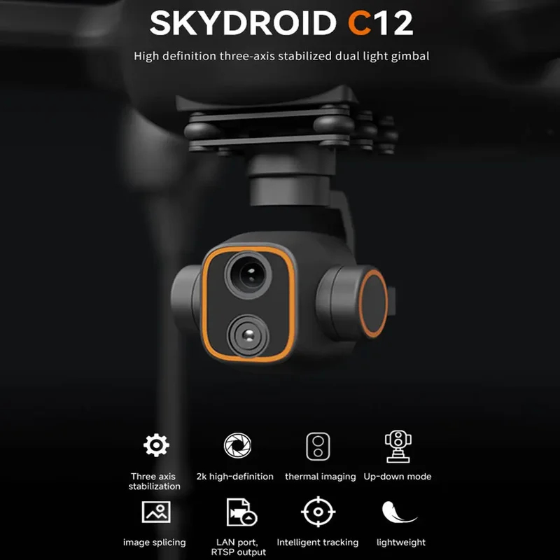 Skydroid C12 2K HDサーマルイメージングカメ - Thermal Imager Drone Gimbal のレビューと価格
